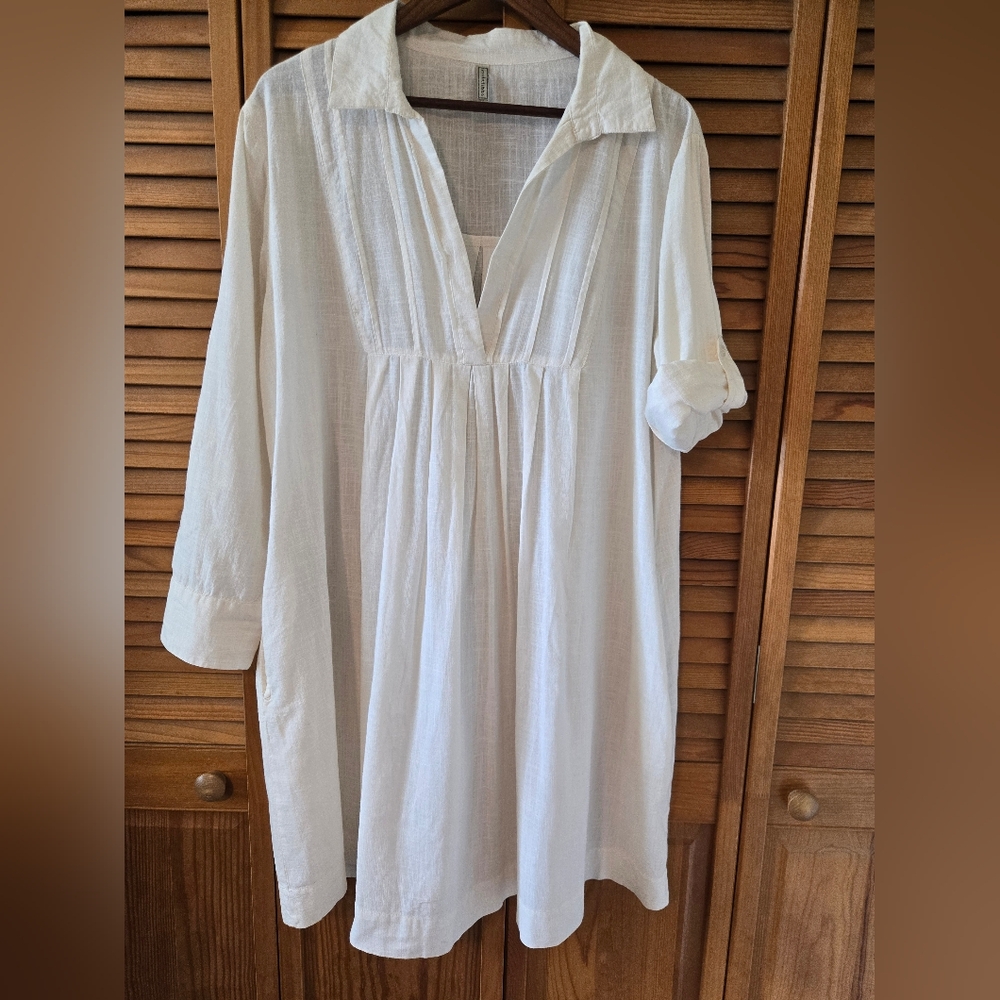 White Women's Swim Coverup
